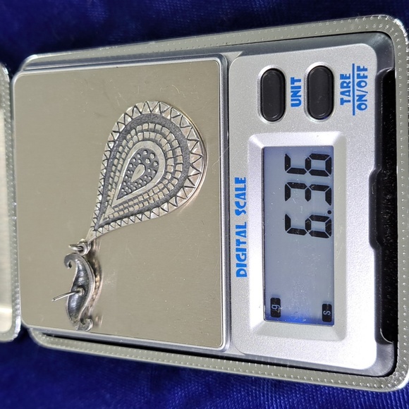 Tear Drop Dangle Earrings Sterling Silver Earrings - Picture 10 of 13